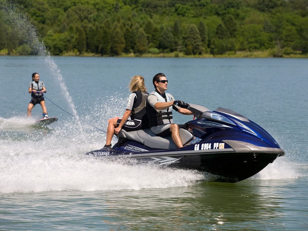 Jet skiing on Table Rock Lake near Springfield Missouri